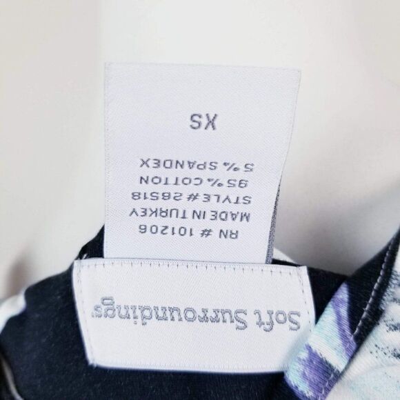 Soft Surroundings XS Floral Faux Wrap Mini Dress - Picture 5 of 6